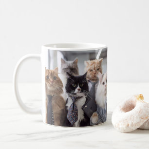Taza de café Gatos del ambiente de oficina: gatos