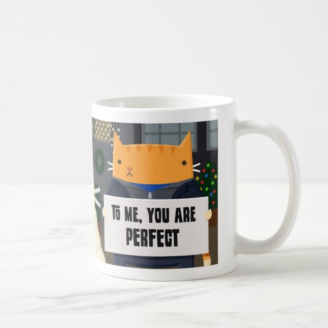 Taza De Café Gatos del amor (Derecha)