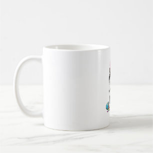 Taza De Café Gatos del día de Pascua Orejas de conejo Huevos Gr