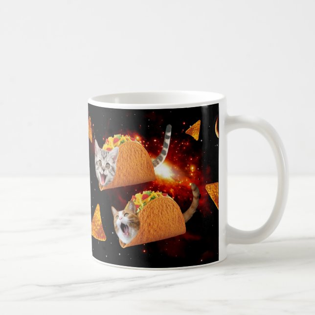 Taza De Café Gatos dentro de los tacos espaciales (Derecha)