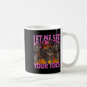 Taza De Café Gatos Divertidos De Tus Dedos Del Pie Meme Botleg