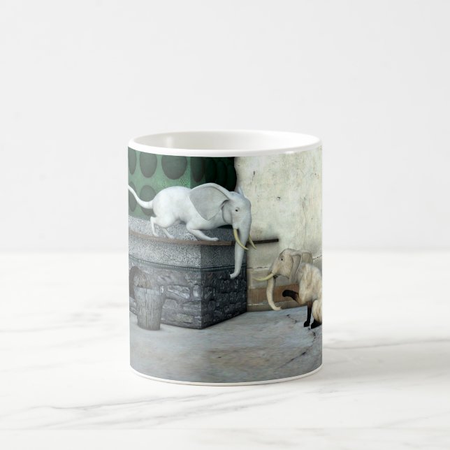 Taza De Café Gatos elefantes adorables (Centro)