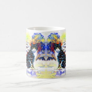 Taza De Café Gatos en arte de nieve
