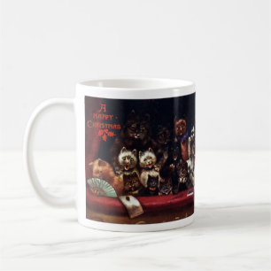 Taza De Café Gatos en el teatro para el navidad