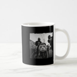 Taza De Café Gatos gánster Streetwear Motivo de gato genial Div