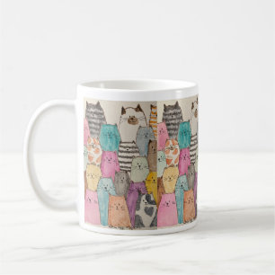 Taza De Café ¡Gatos! ¡Gatos! ¡Gatos!