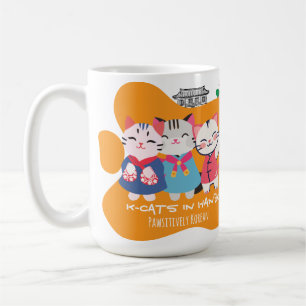 Taza De Café Gatos K en Hanbok Regalo adorable de patrimonio