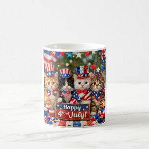 Taza De Café Gatos lindos de julio 