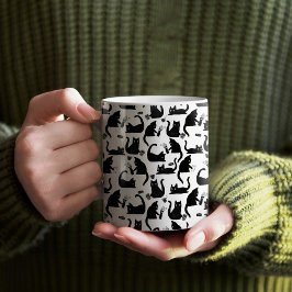 Taza De Café Gatos malos golpeando a las cosas
