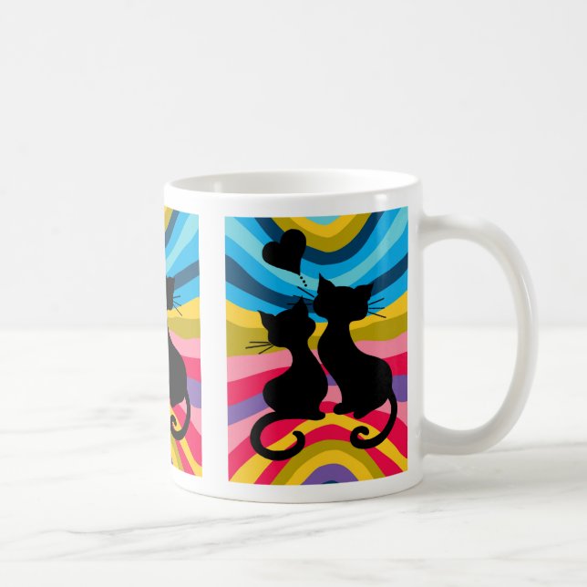 Taza De Café Gatos maravillosos (Derecha)