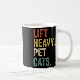 Taza De Café Gatos Mascotas pesados elevables - Divertido entre