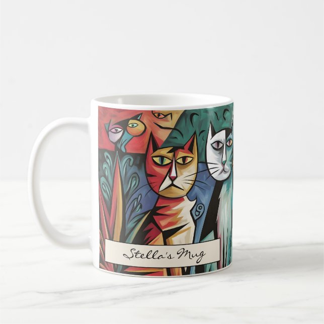 Taza De Café Gatos Mod personalizados (Izquierda)