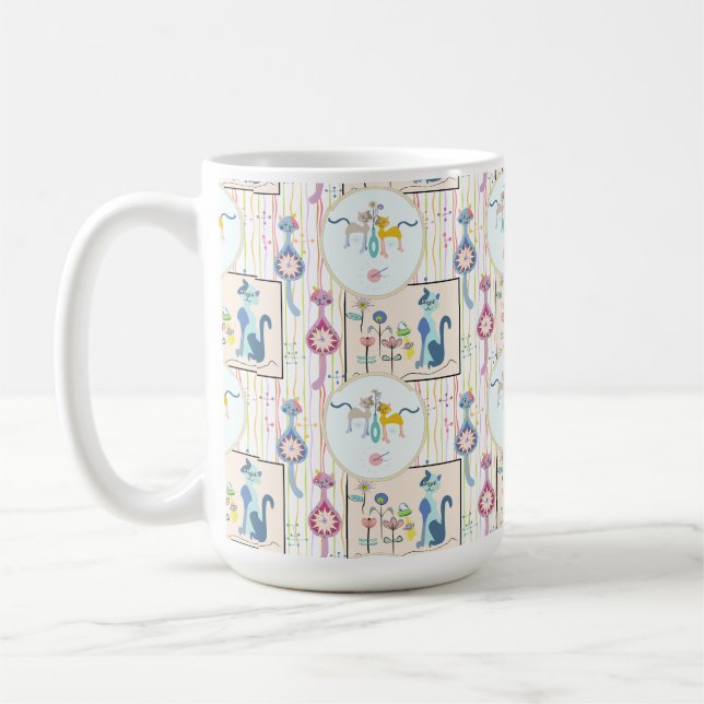 Taza De Café Gatos Mod Robando Pared (Izquierda)
