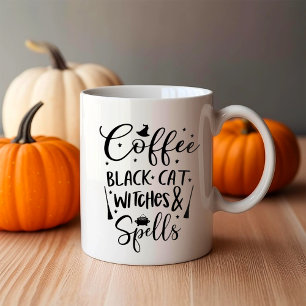 Taza De Café Gatos Negros de Café Brujas y Hechizos