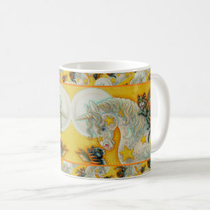 Taza De Café GATOS NEGROS INFLAMADORES CON HALLOWEEN UNICORN Co