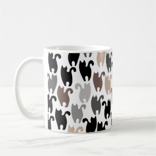 Taza De Café Gatos negros y amigos