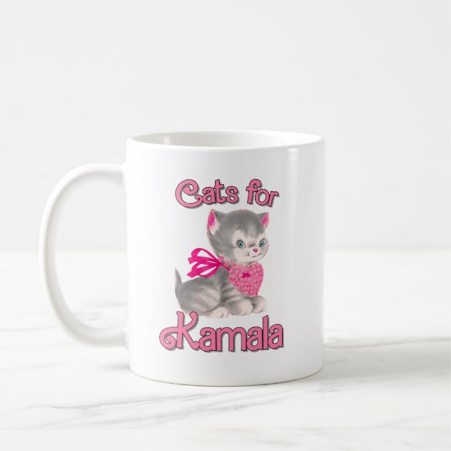 Taza De Café Gatos para Kamala (Izquierda)