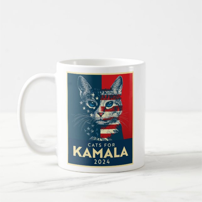 Taza De Café Gatos para Kamala (Izquierda)