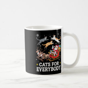 Taza De Café Gatos Para Todos Los Navidades Divertido Amante De