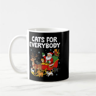 Taza De Café Gatos para todos Navidad divertido Santa amante de