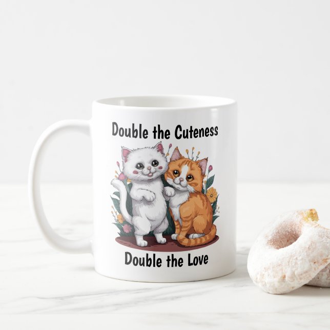 Taza De Café Gatos persas (Con donut)