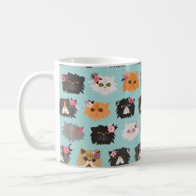Taza De Café Gatos persas de lujo (Izquierda)