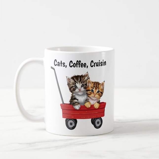 Taza De Café Gatos Personalizados (Izquierda)