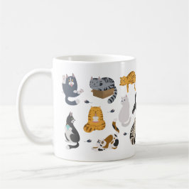 Taza De Café Gatos personalizados divertidos