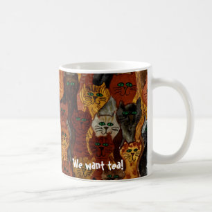 Taza De Café ¡gatos - queremos té!