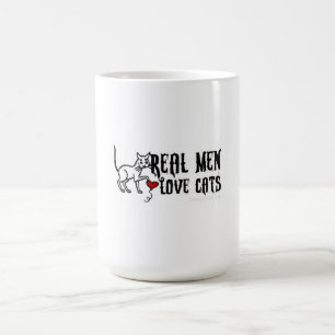 Taza De Café Gatos reales del amor de los hombres