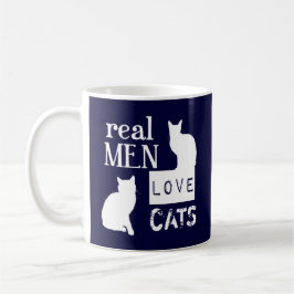 Taza De Café Gatos reales del amor de los hombres