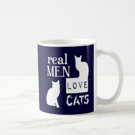 Taza De Café Gatos reales del amor de los hombres