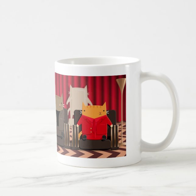 Taza De Café Gatos rojos del sitio (Derecha)