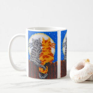 Taza De Café Gatos románticos gancho de cierre