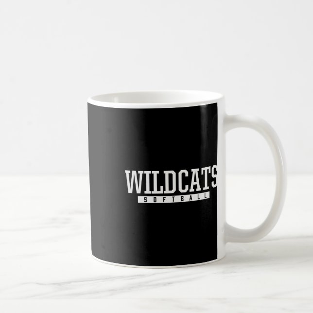 Taza De Café Gatos Salvajes de Shelby County Softll Hs  (Derecha)