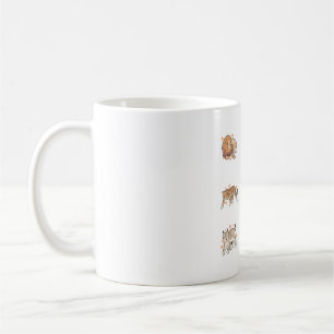 Taza De Café Gatos salvajes deliciosos � arte animal