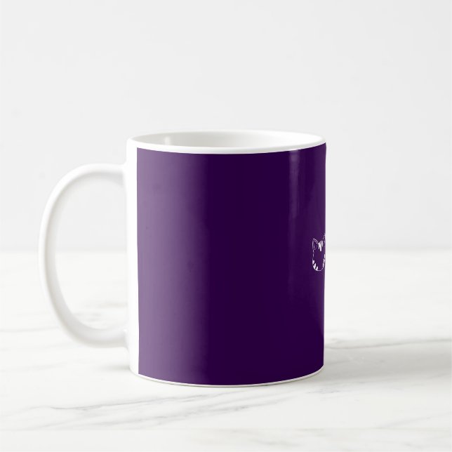 Taza De Café Gatos sobre perros | Funny Pet Lover Design (Izquierda)