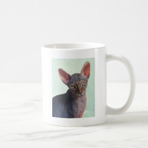Taza De Café Gatos Sunitha del gato de la esfinge de Sphynx