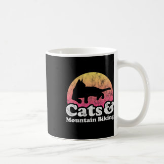 Taza De Café Gatos y bicicleta de montaña Gato y bicicleta de m
