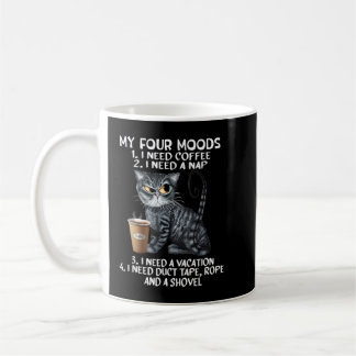 Taza De Café Gatos y café, mi estado de ánimo, amantes del gato
