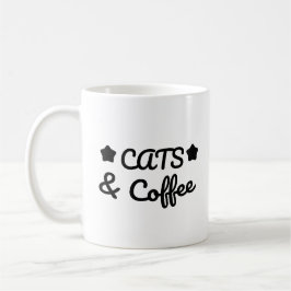 Taza De Café Gatos y café: regalo para amantes de gatos