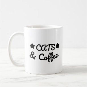 Taza De Café Gatos y café: regalo para amantes de gatos