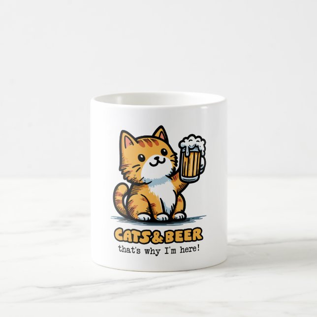 Taza De Café Gatos y cerveza 2 (Centro)
