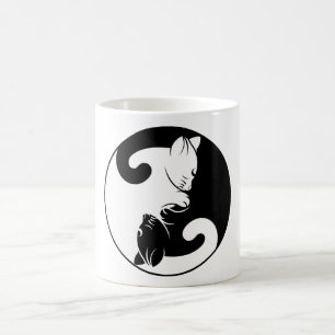 Taza De Café Gatos yin yang