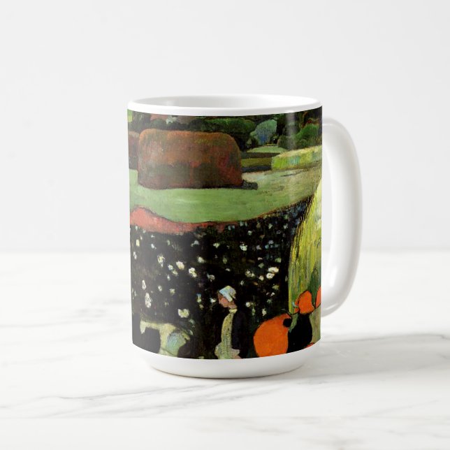 Taza De Café Gauguin - Haystacks en Bretaña, (Anverso derecho)