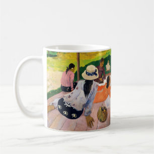 Taza De Café Gauguin La Siesta Póster de Arte Vintage Tahitiano