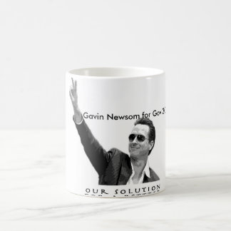 Taza De Café Gavin Newsom para el gobierno 2010
