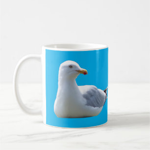 Taza De Café Gaviota Argentea Tomando El Sol Gaviota Costera Fa