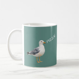 Taza De Café Gaviota Ave Playa Océano Costa Blanca Acuarela