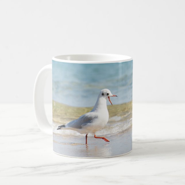 Taza De Café Gaviota divertida (Anverso izquierdo)